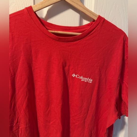 Columbia Vibrant Red Tee Size XL Men’s - Picture 2 of 5